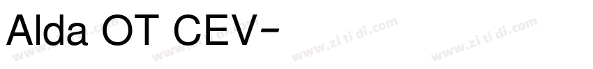Alda OT CEV字体转换